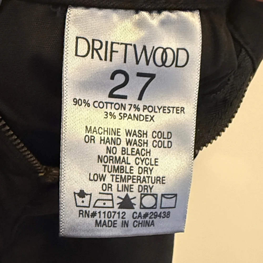 EUC Free People x Driftwood Jackie Black Star Pattern Skinny Jeans Size 27